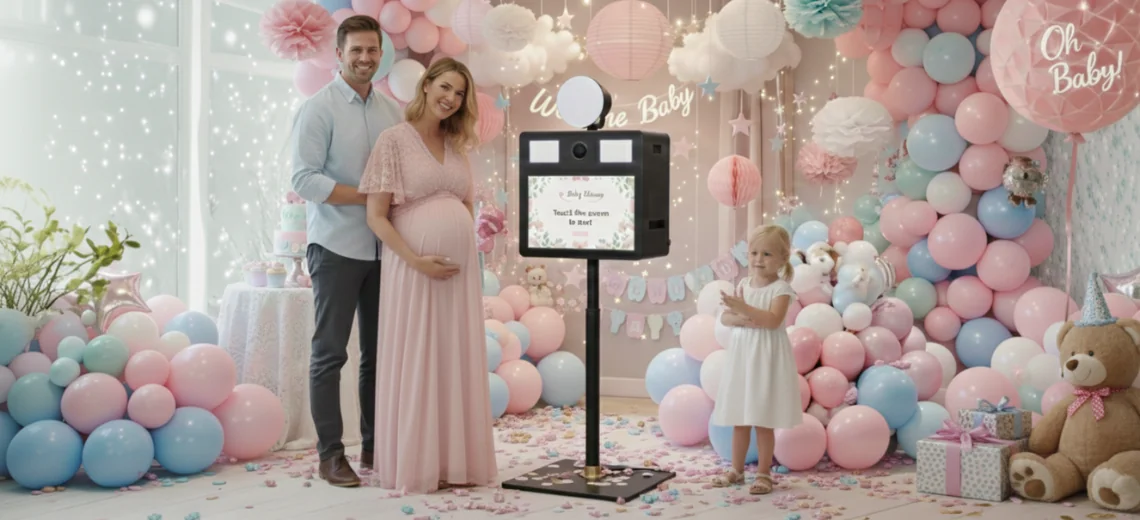 Photobooth Baby Shower : l'animation tendance pour une fête prénatale inoubliable