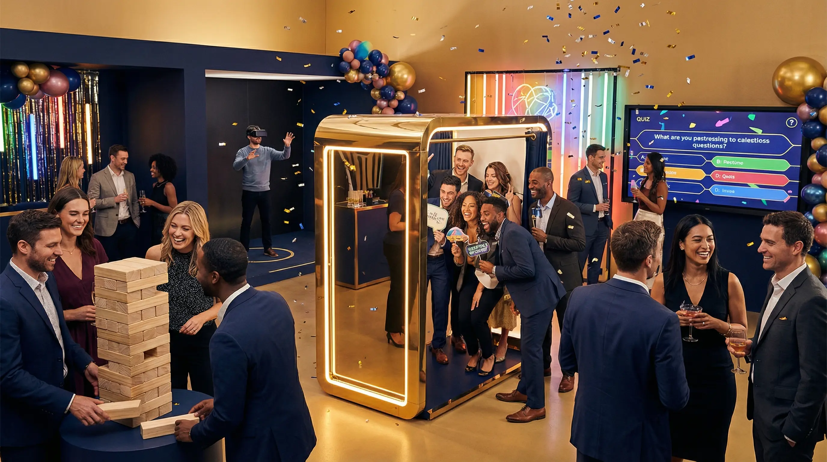 10 Idées d'Animations pour une Soirée d'Entreprise Réussie (avec Photobooth)